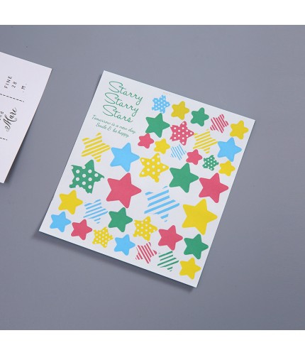 10 Large Five-Pointed Stars Korean Style Stickers