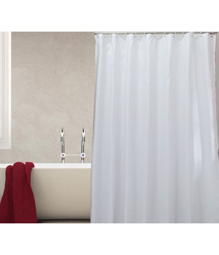 180 * 180 High + Send Hook Pure White 90 Grams Shower Curtain